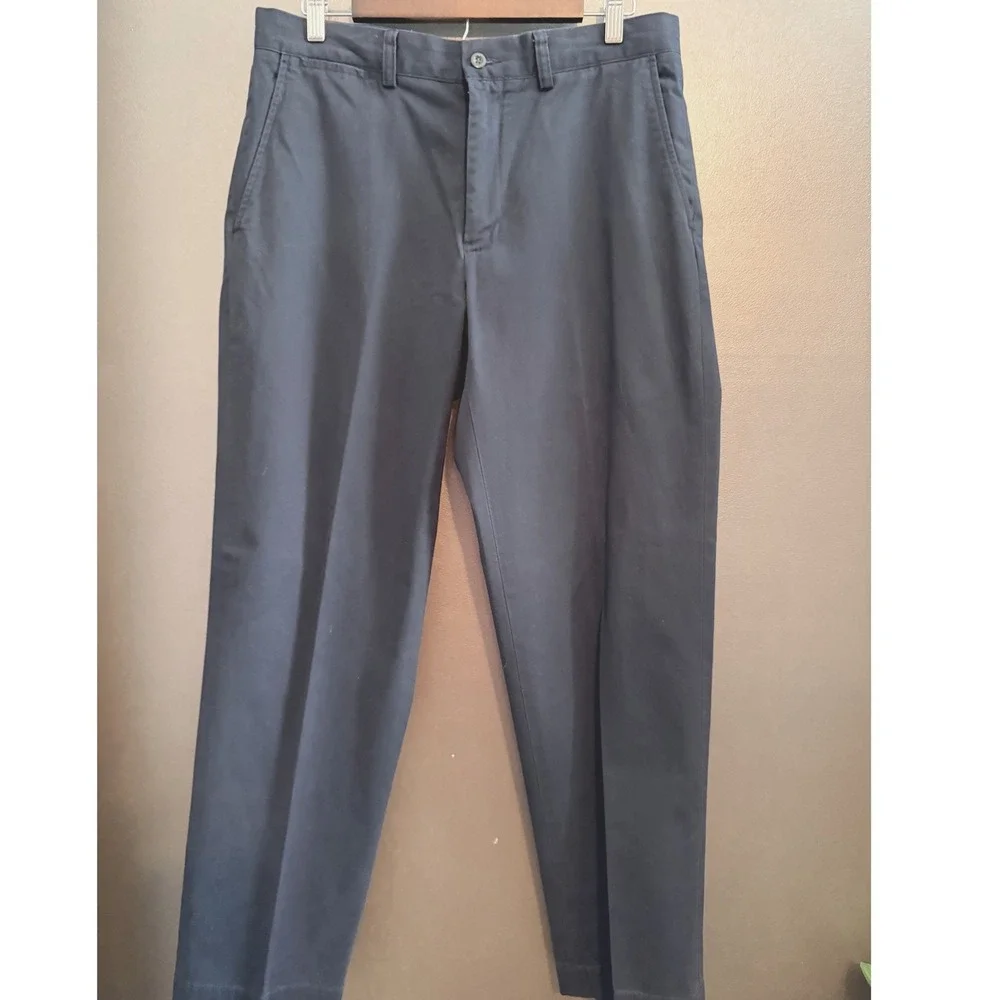 Polo Ralph Lauren Preston Pant Mens 34/32 Navy Chino Cotton Trousers Excellent